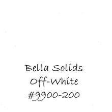 Load image into Gallery viewer, Bella Solids - Off White - #9900-200 - ONE HALF YARD - Coordinates w/Apricot &amp; Ash
