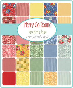Merry Go Round - Reproduction Sprinkles Natural - Ivory Blue - One Half Yard - #21726 13 - by American Jane - Civil War - Shirtings