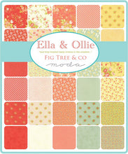Load image into Gallery viewer, ELLA &amp; OLLIE by Fig Tree for Moda - Floral Text Light Green - #20304-25 - One Half Yard - Shortcake Quilt Kit -- Christmas Figs
