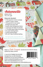 Load image into Gallery viewer, PATTERN:  Autumnville - TBL230 - by Thimble Blossoms -Camille Roskelley-Fat Quarter Friendly- Modern - Houses - Fall - Star - Leave - Birds
