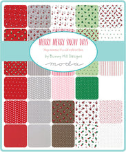 Load image into Gallery viewer, MERRY Merry SNOW Days - MINI Charm Pack - 2940 - Bunny Hill Designs for Moda - Christmas - Holiday - Red-Green-Christmas Kit -Quilter&#39;s Grid
