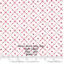 Load image into Gallery viewer, MERRY MERRY SNOW Days - #2944-12 - Snow Flowers - Light Green - Spearmint - 1/2 Yard -Bunny Hill Designs for Moda -Christmas- Holiday-Winter
