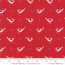 Load image into Gallery viewer, MY REDWORK GARDEN - 2950-11 - Cream Birds on Red- Bunny Hill Designs for Moda - Polka Dots - Birds - Floral - Red and White - Classic
