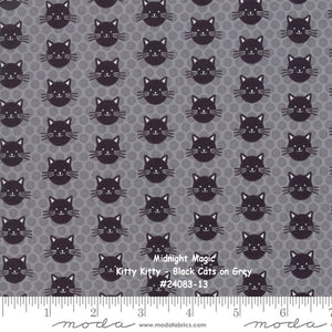 MIDNIGHT MAGIC - #24082-13 - Full Moon - Grey-Mist - by April Rosenthal for Moda - One Half Yard - Halloween