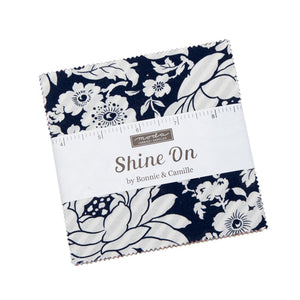 SHINE ON -  55210 JR - Jelly Roll - by Bonnie and Camille for Moda - Thimbleblossoms - Floral - Bias Stripes - Geometric