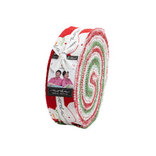 Load image into Gallery viewer, MERRY and BRIGHT- 22400 - Layer Cake - by Me and My Sister - Moda - Bright Reds Greens - Snowmen - Candy Canes - Polka Dots - Stripes

