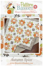 Load image into Gallery viewer, PATTERN: AUTUMN SPICE - New 2021 Pattern-by The Pattern Basket -TPB2103-Pumpkin Wreath-Fall-Autumn-Throw-Lap Quilt-Square-Fat Eight Friendly
