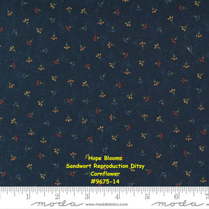 HOPE BLOOMS - #9678-11 - Bird Tracks Geometric Dot - Sand - by Kansas Troubles for Moda - Yardage - Traditional - Classic - Reproduction