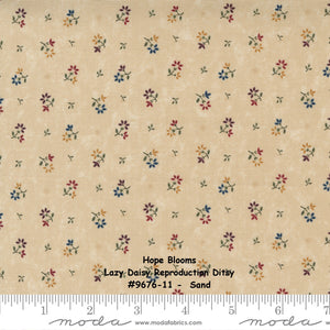 HOPE BLOOMS - #9678-11 - Bird Tracks Geometric Dot - Sand - by Kansas Troubles for Moda - Yardage - Traditional - Classic - Reproduction