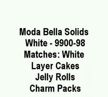 Load image into Gallery viewer, Bella Solids - WHITE - Yardage - 9900-98
