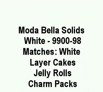 Bella Solids - WHITE - Yardage - 9900-98