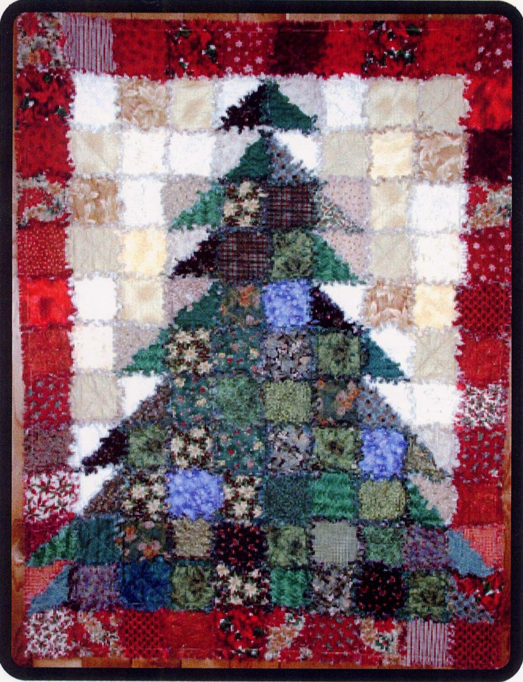 PATTERN:  Oh Christmas Tree - SSQ309 - Rag Quilt - Best Seller - Easy