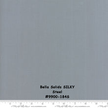Load image into Gallery viewer, Bella Solids - SILKY - Steel - #9900-184s - ONE HALF YARD - Modern - Blender - Neutral - Grey
